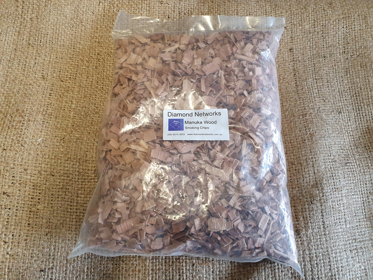 Shop Diamond Networks 6 12mm Manuka Wood Smoking Chips 1.6ltr