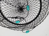 5 x Crab Nets 90cm Pro Stainless Steel - Mesh Bottom - High Quality Construction - Minimum Quantity Order 5 - Diamond Networks