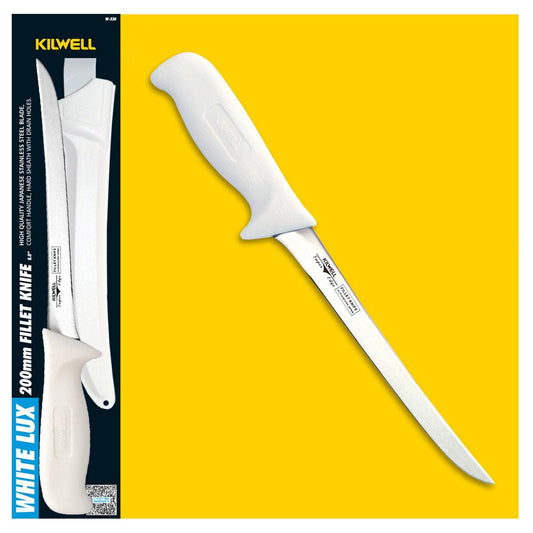 Kilwell Knife Whitelux Fillet – Flexi 200mm Blade