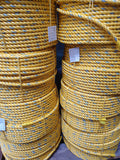 Cray Pot Rope - 11mm - Diamond Networks - Yellow with Blue Fleck - 120m and 220m Coils Available