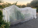 Fruit Fly Net - 6m x 20m - Pre Pack - Knitted Netting - White - UV Resistant - High Quality