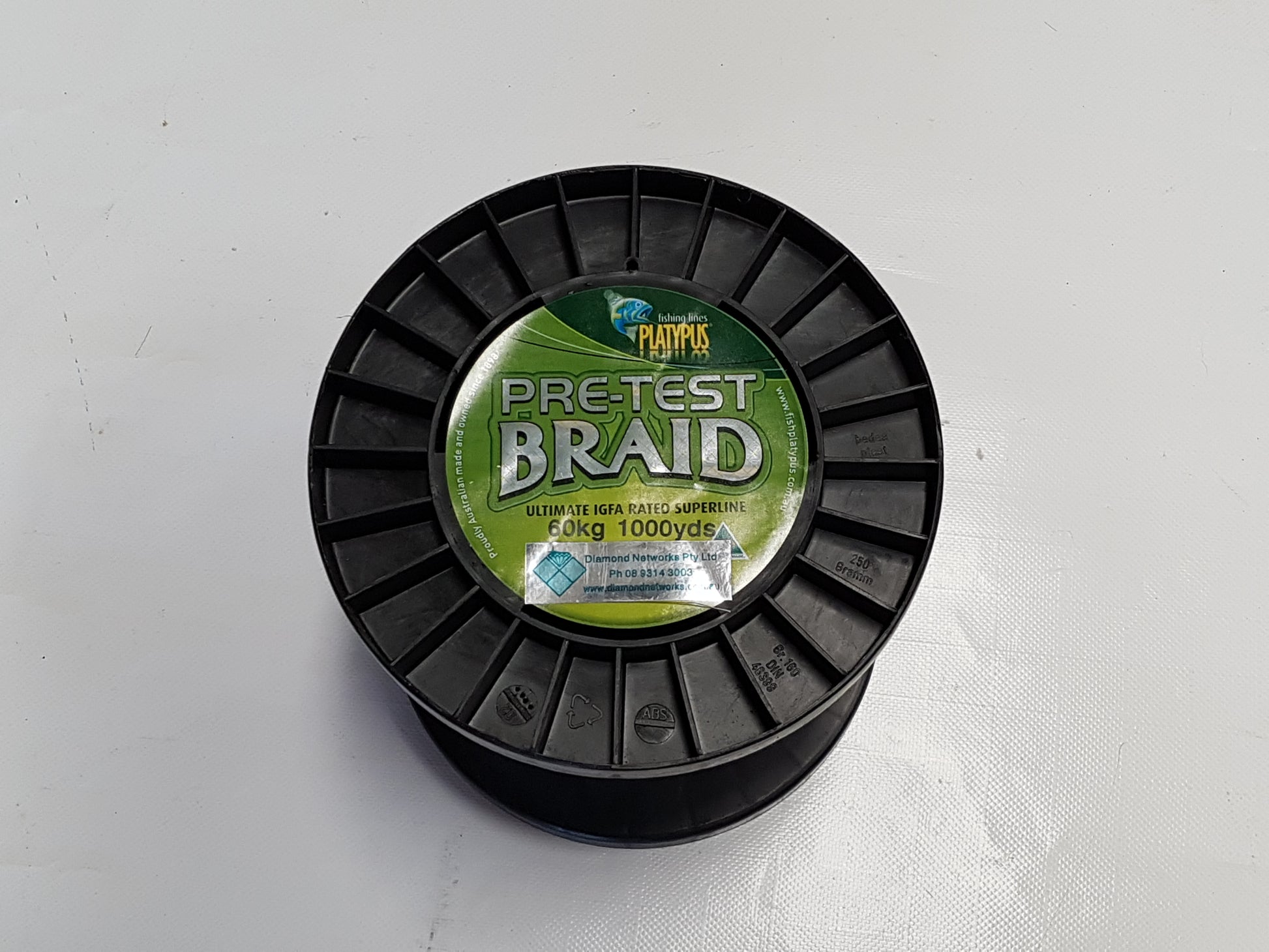 Platypus Pre Test Braid - 60kg - 1000 Yards - 0.62mm - IGFA Rated Superline - Diamond Networks