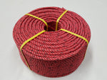 Cray Pot Rope 11mm - 220m Coil - Red Colour - Medium Hard Lay - Diamond Networks