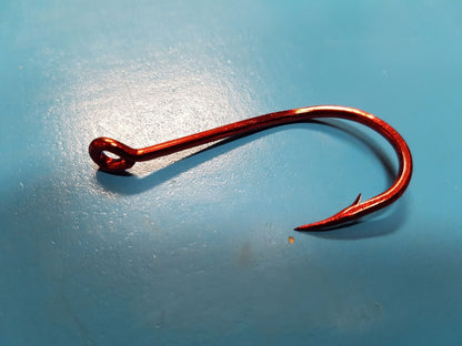 Mustad Big Red Hook - Size 8/0 25pcs - Chemically Sharpened - Diamond Networks